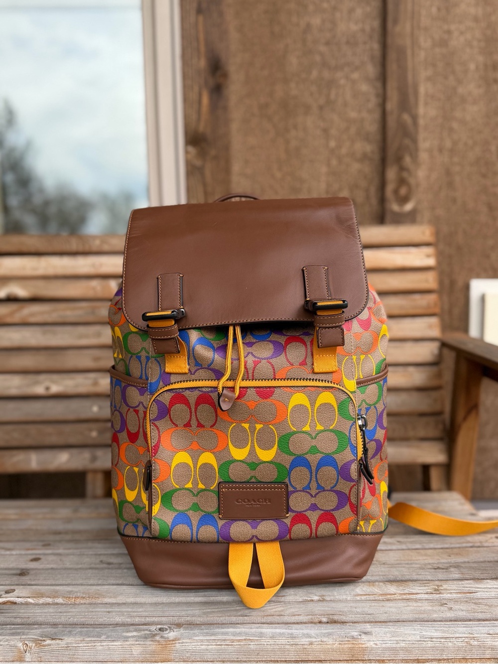 COACH pride collection men’s backpack